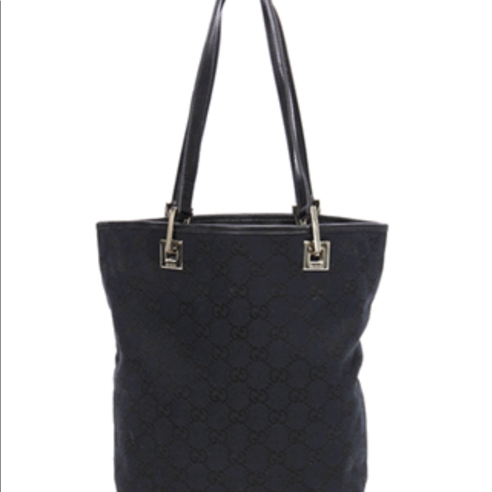 Black Authentic Vintage Gucci tote